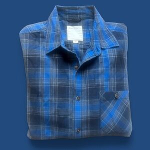 Blue Plaid Shirt